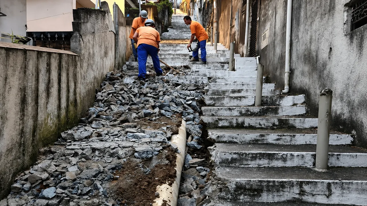 Escadaria Saboó — Reurbanização (Santos)